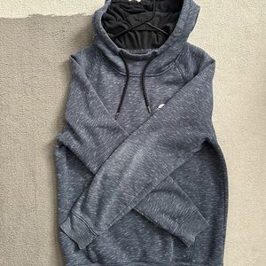 Men’s navy blue Hollister Funnel neck hoodie, excellent condition